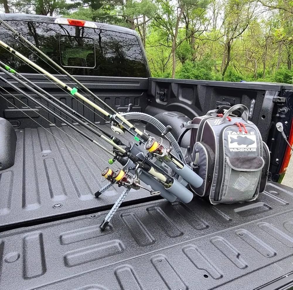 [新品]rod-runner Pro |釣りロッドキャディ ホワイト キャリー PRO 5: WHITE - portable fishing rods racks